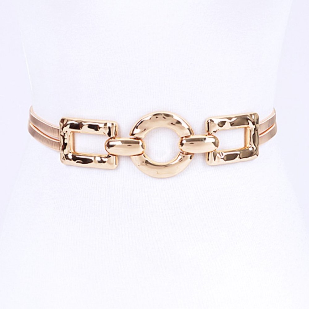 BNWT Plus Size Metal Elastic Fashion Elastic Belt Stretch Belt